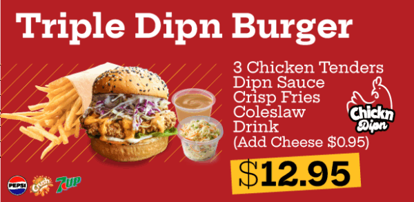 Triple Dipn Burger